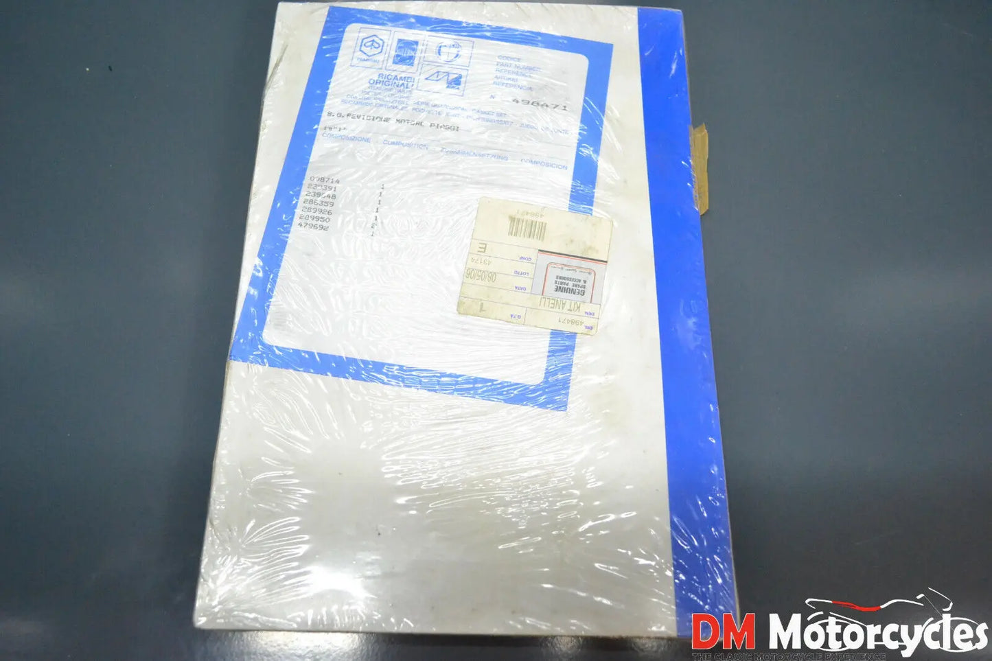 Piaggio genuine new vespa et2 nrg 50 zip 50 oil seal rings kit pn 498471