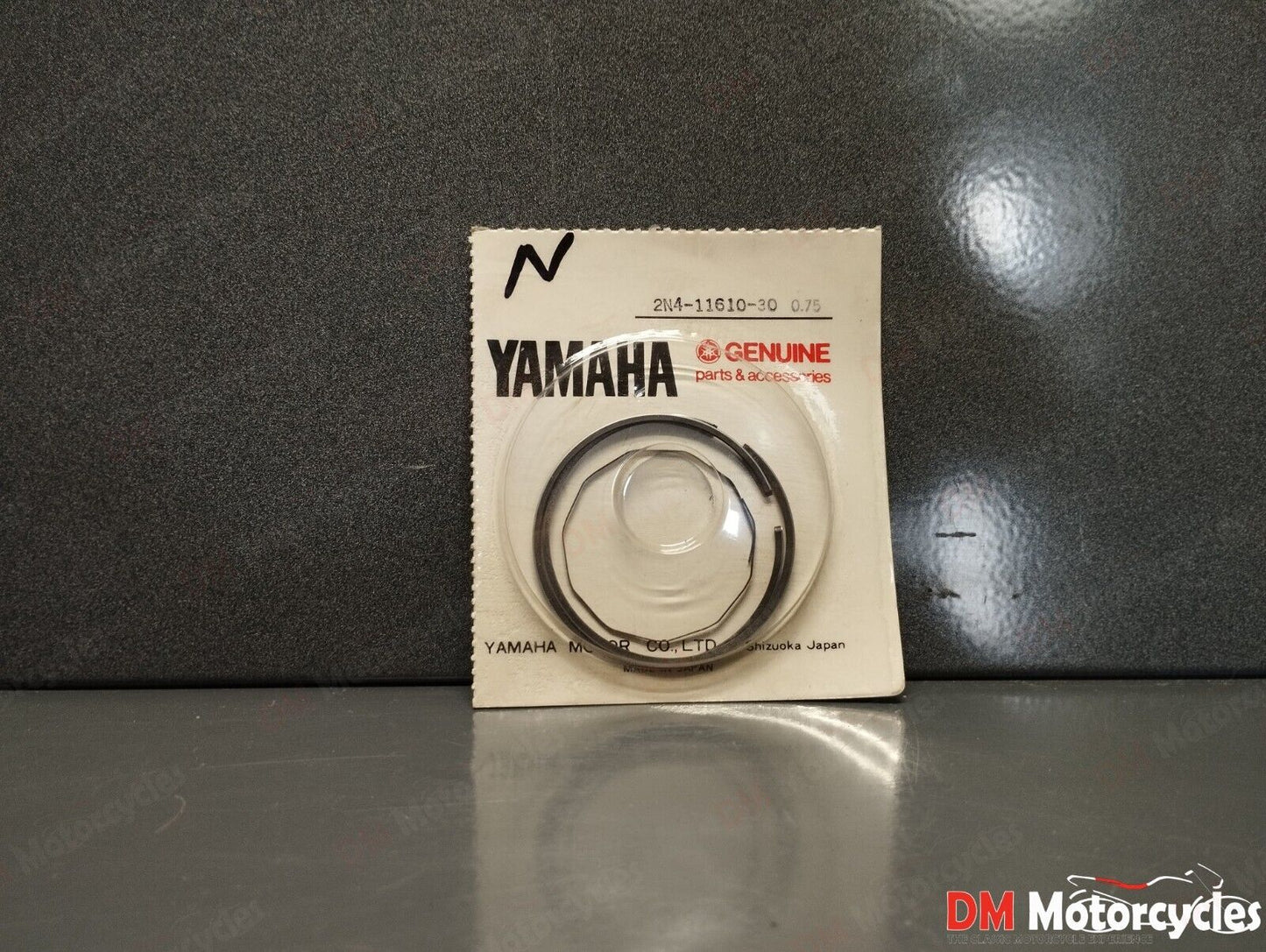 Yamaha genuine new dt125 et300 78 - 81 3rd over size piston ring pn 2n4-11610-30