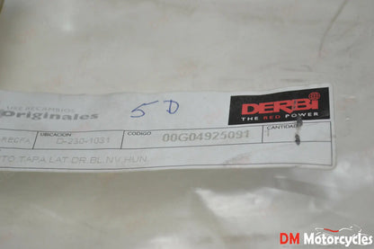 Derbi genuine new derbi hunter 50cc right rear panel pn 00g04925091