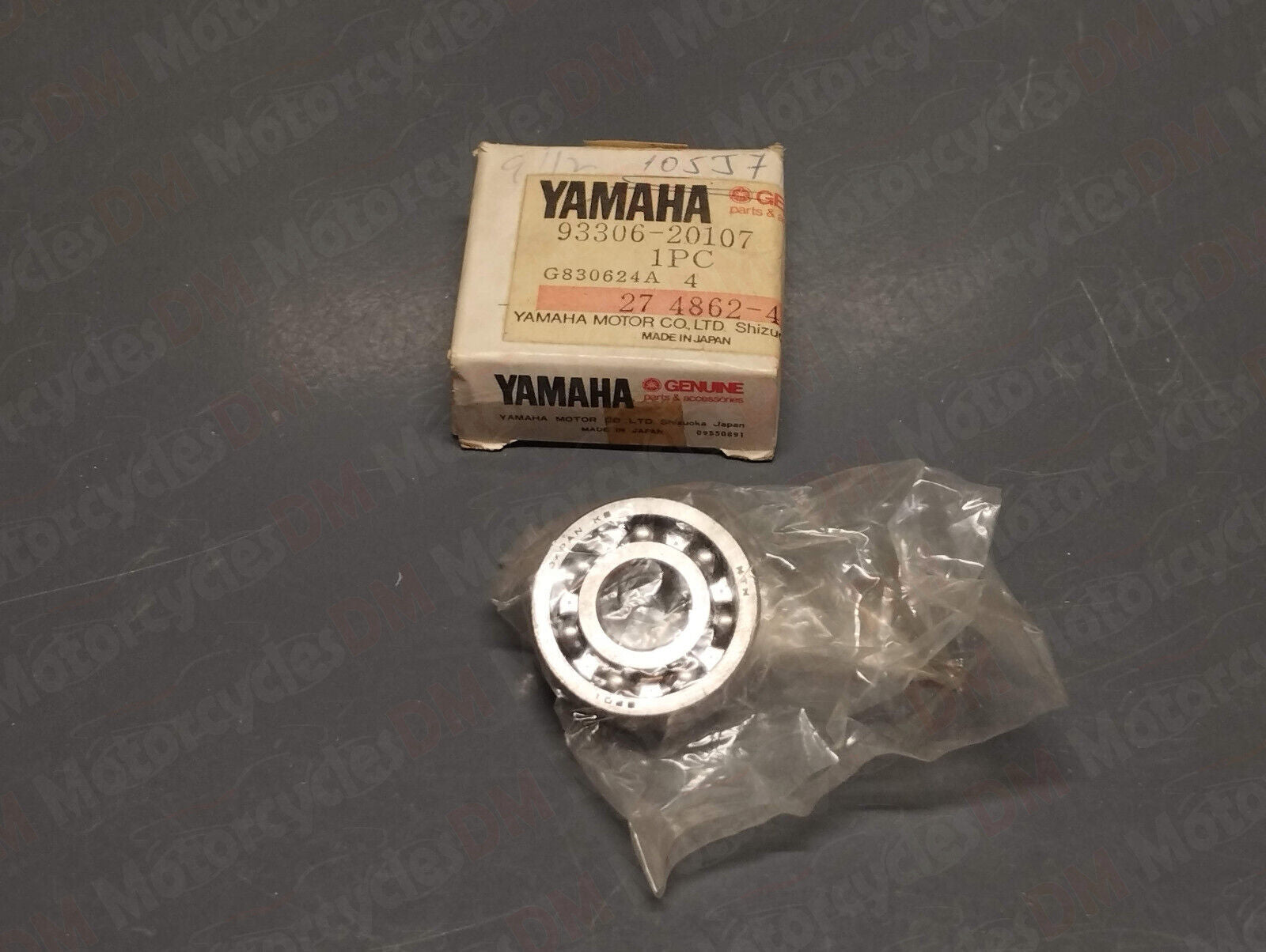 Yamaha genuine nos tz 250 yz 490 bearing pn 93306-20107