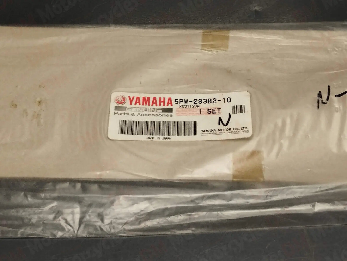 Yamaha genuine new yzf r1 2003 cowling 2 sticker decal graphic set 5pw-283b2-10