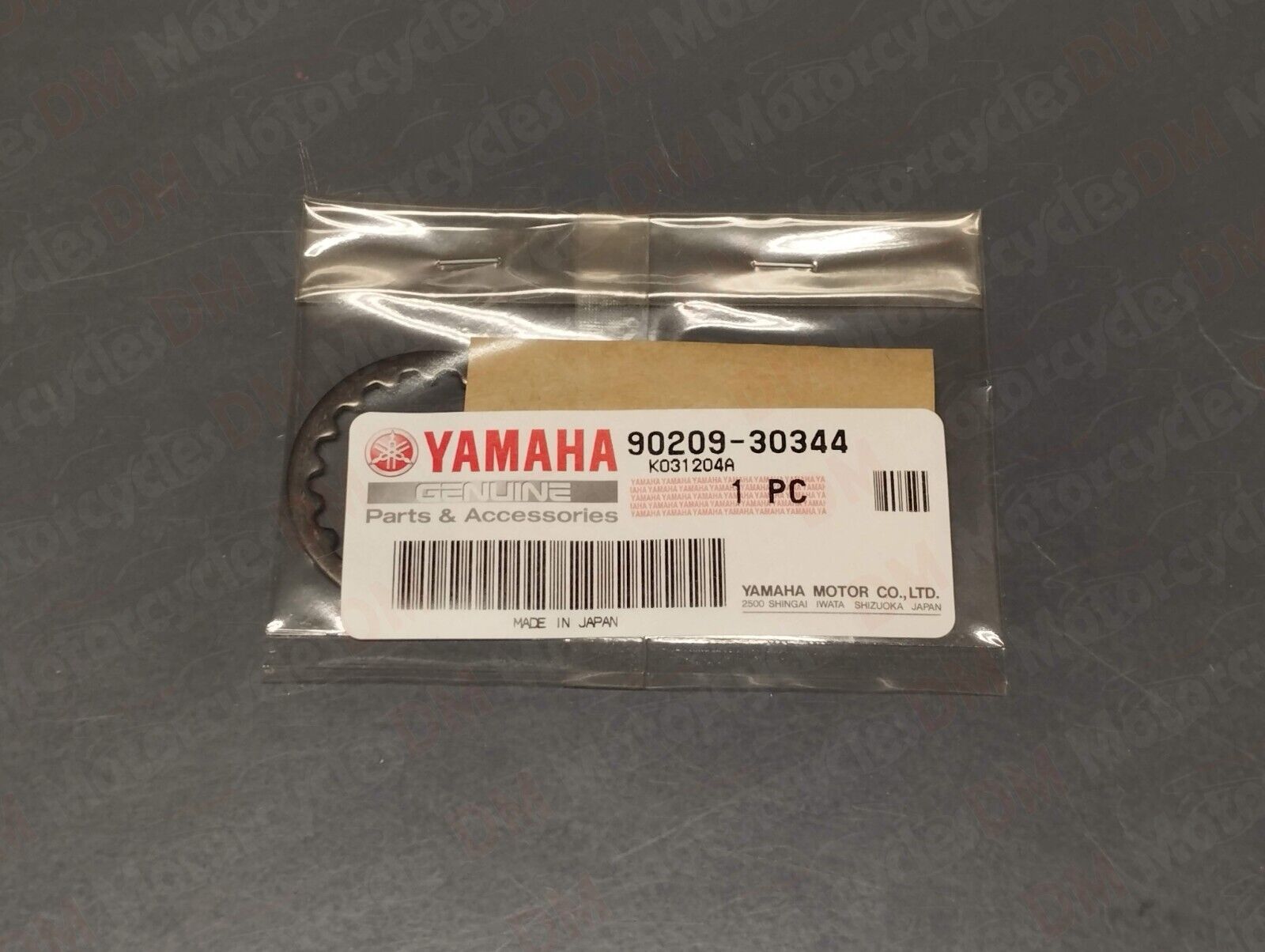 Yamaha genuine new YZF R1 98 - 03 FJR1300 drive axle washer pn 90209-30344