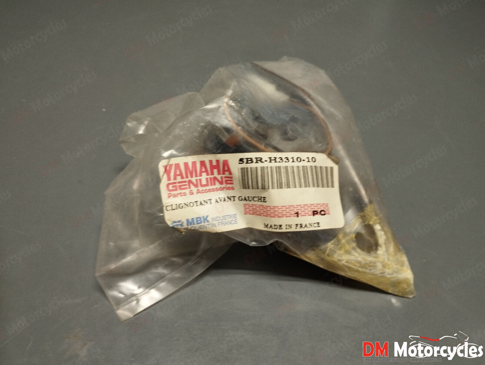 Yamaha genuine new yq aerox nitro 50 100 left front turn signal pn 5br-h3310-10