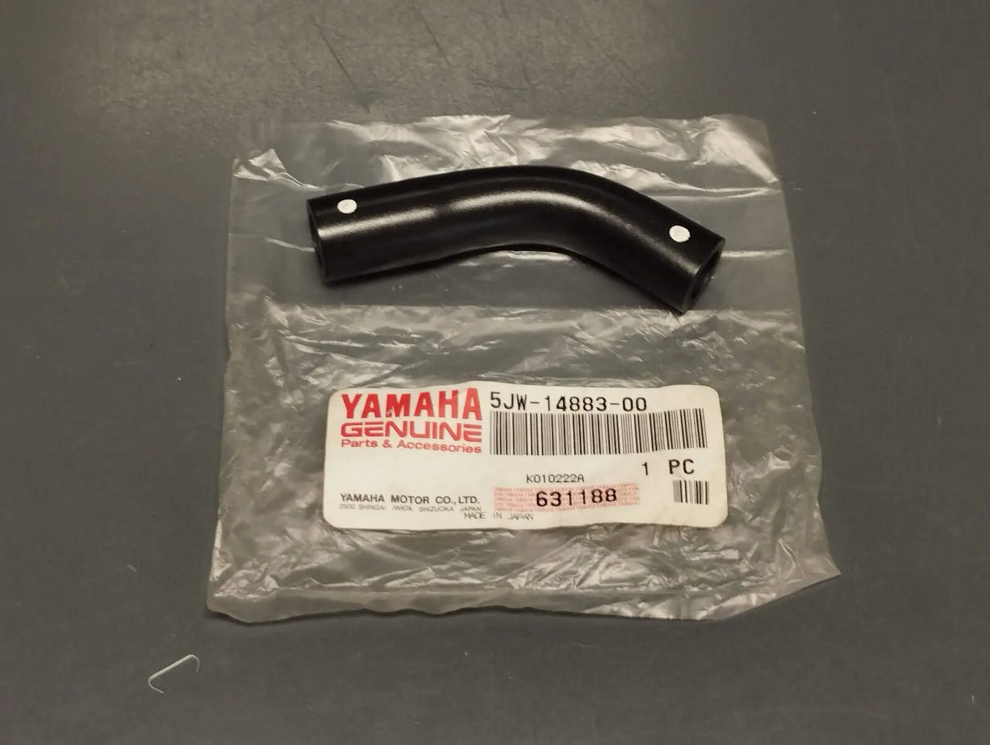 Yamaha genuine new fjr 1300 air induction system bend 3 hose pn 5jw-14883-00