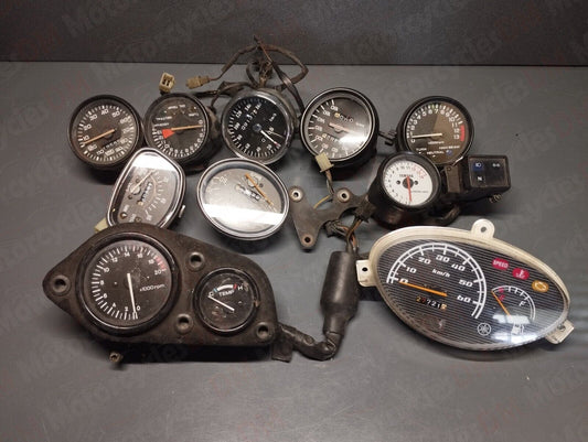 Lot of 10 genuine used different brand gauge cluster tachometer speedometer