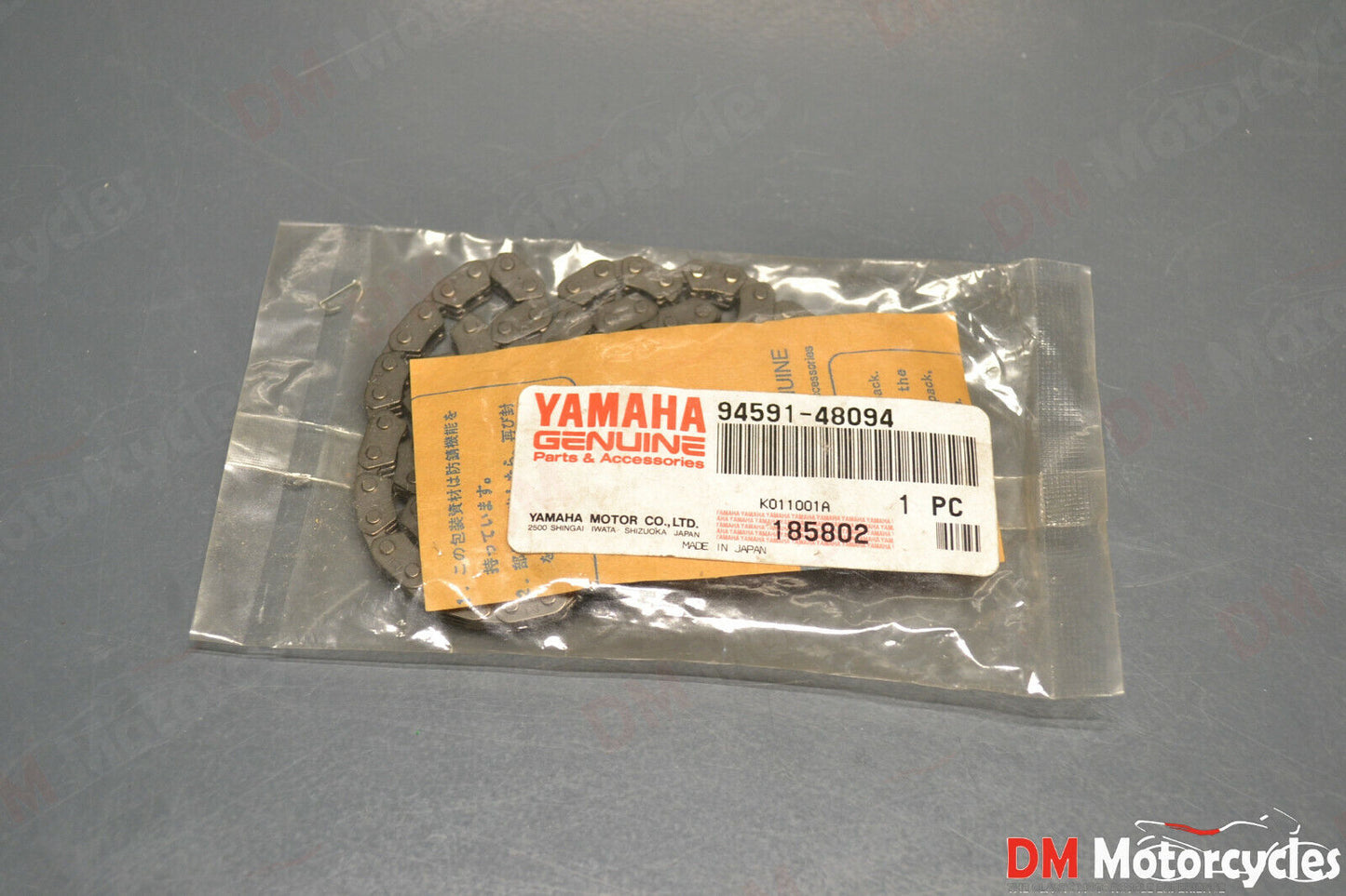 Yamaha genuine new yp xq xn 125 150 180 98 - 09 timing cam chain pn 94591-48094 
