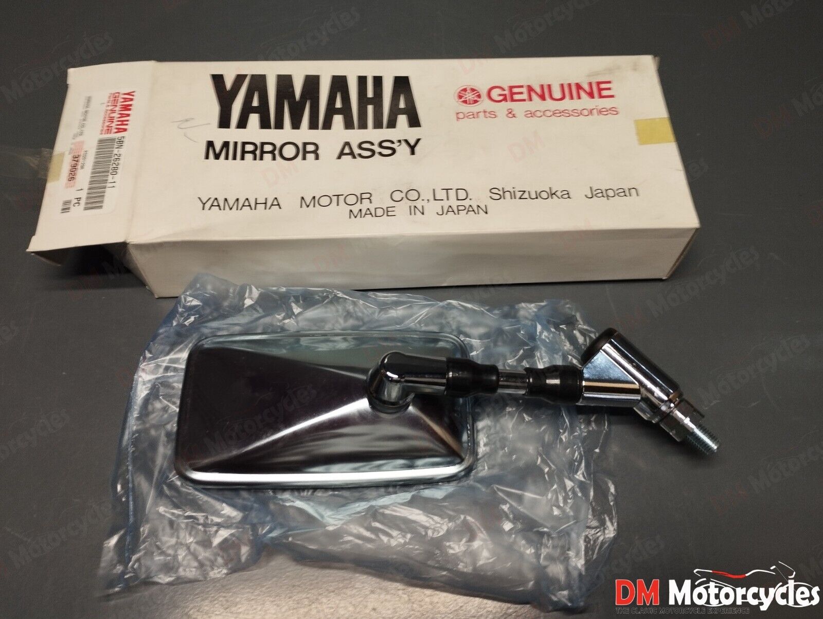 Yamaha genuine nos xvs650 drag star right mirror pn 5bn-26280-11