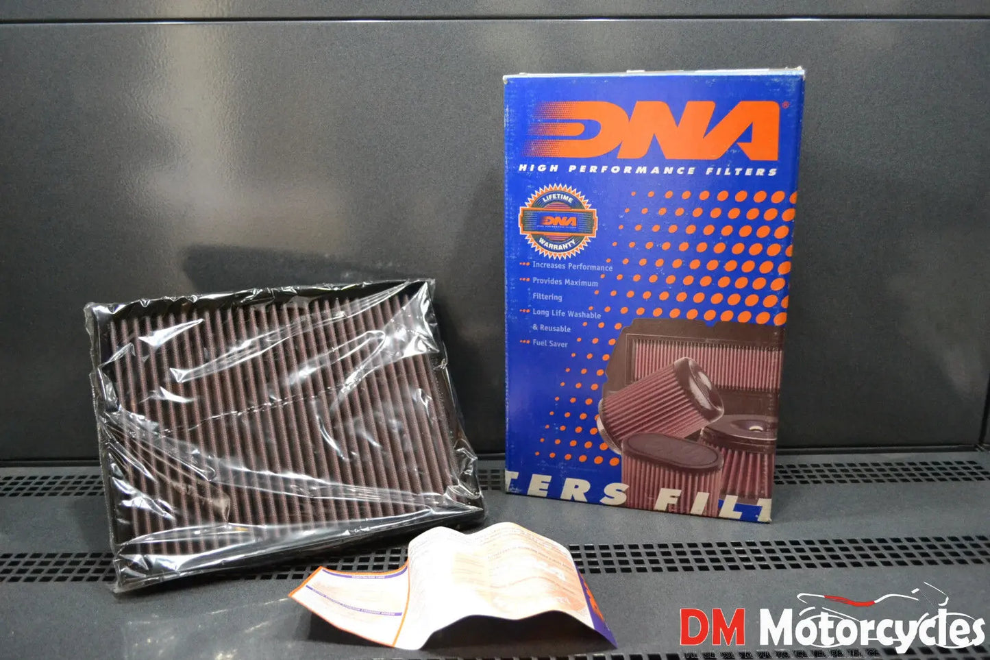 Genuine dna performance air filter ducati monster all models pn p-du6s02-01