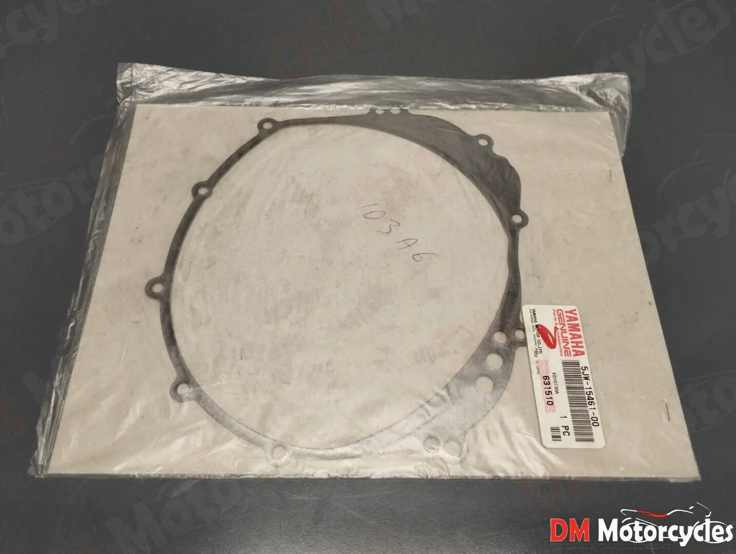 Yamaha genuine new fjr 1300 crankcase cover gasket pn 5jw-15461-00