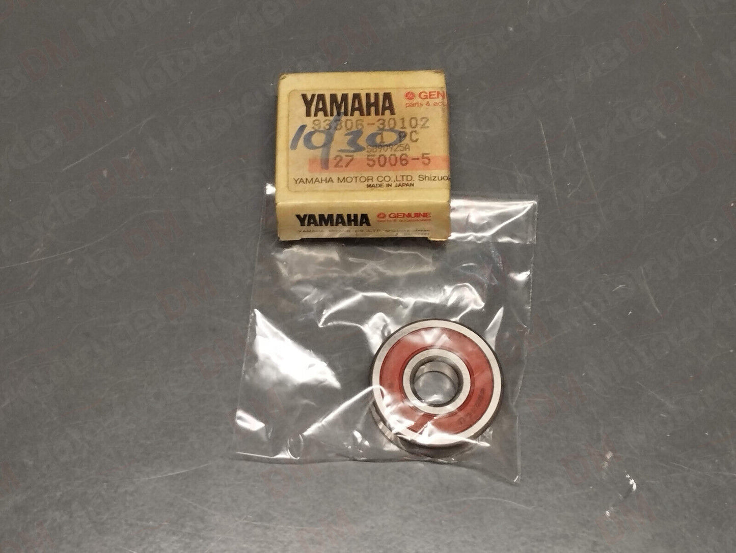 Yamaha oem dt 175 100 50 rz350 mx175 yz100 xc125 front wheel bearing 93306-30102