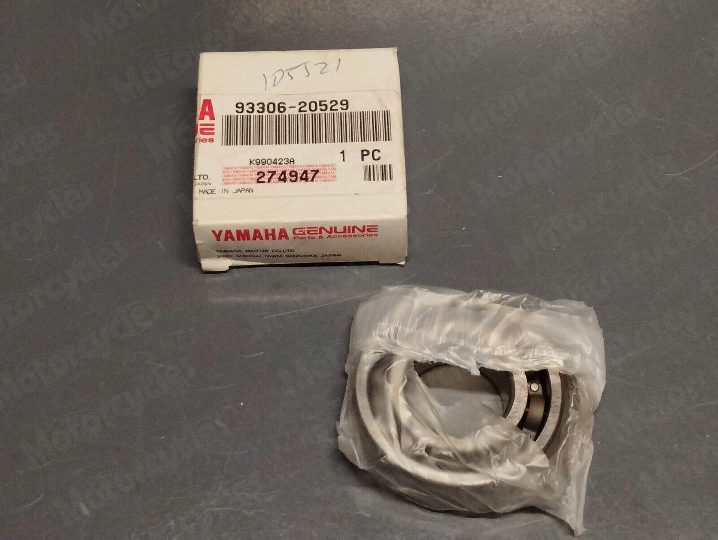 Yamaha genuine new yzf 1000 xt 350 dt 175 tz tzr 250 v80 bearing pn 93306-20529