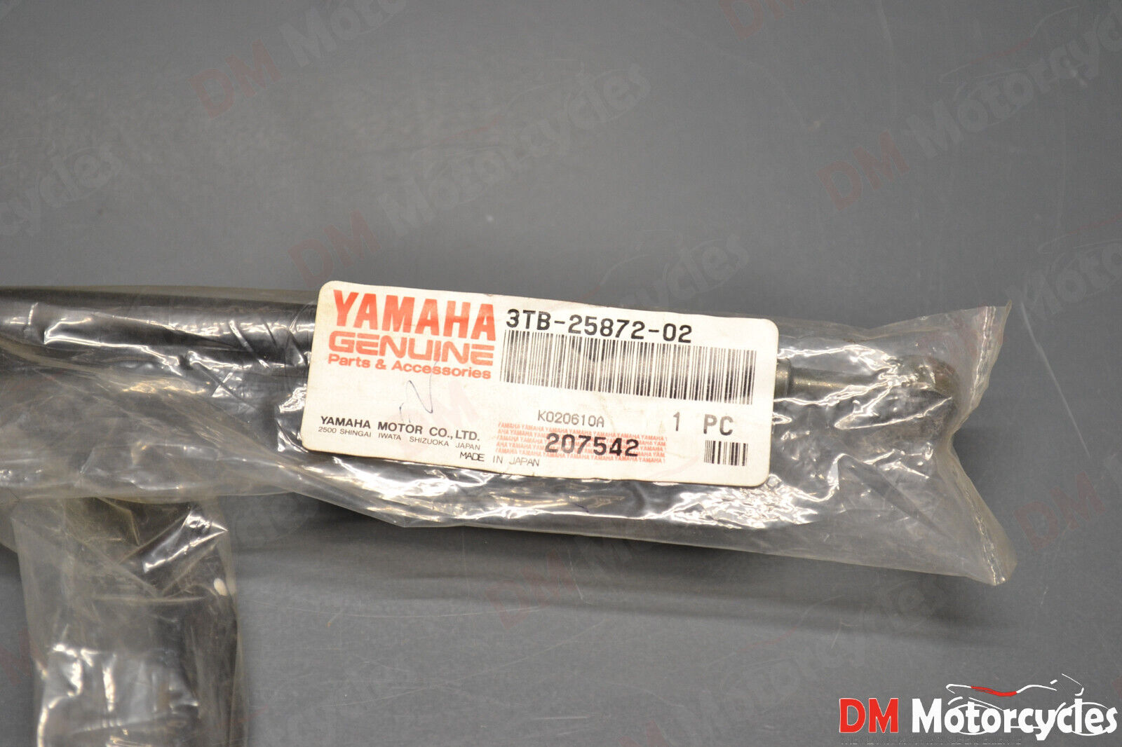 Yamaha genuine new xt 600 front brake hose 1 pn 3tb-25872-02