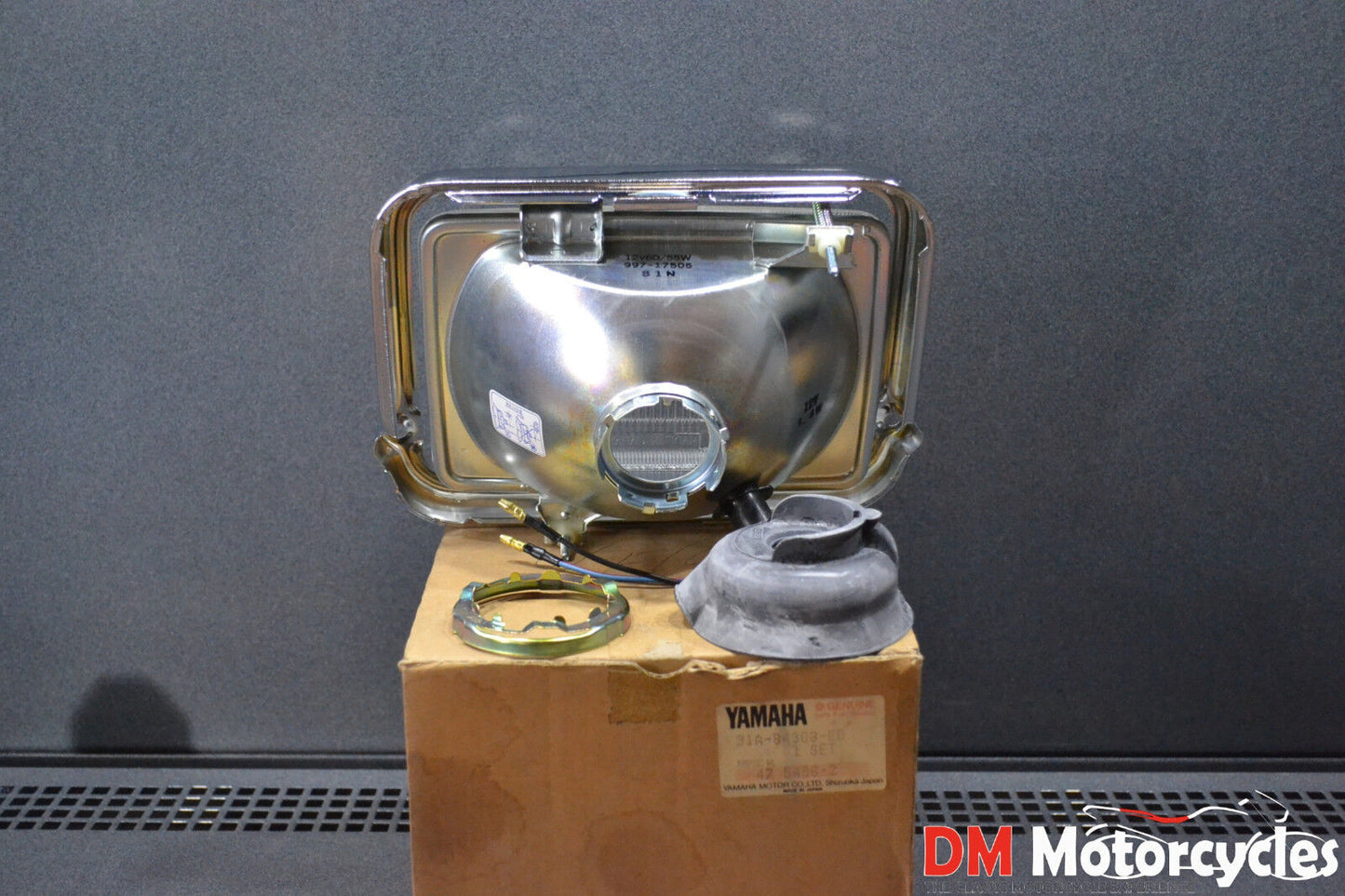 Yamaha genuine xj600 xj 600 89 xj900f xj 900 1991 headlight assy pn 31a-84303-e0