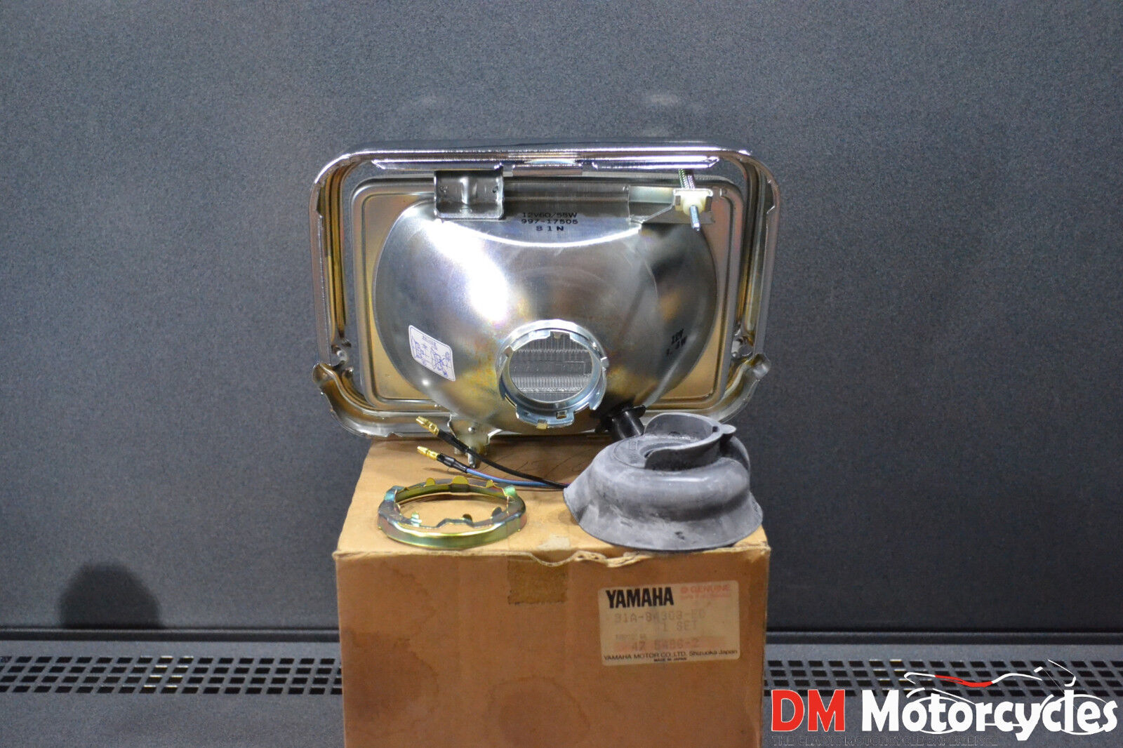 Yamaha genuine xj600 xj 600 89 xj900f xj 900 1991 headlight assy pn 31a-84303-e0