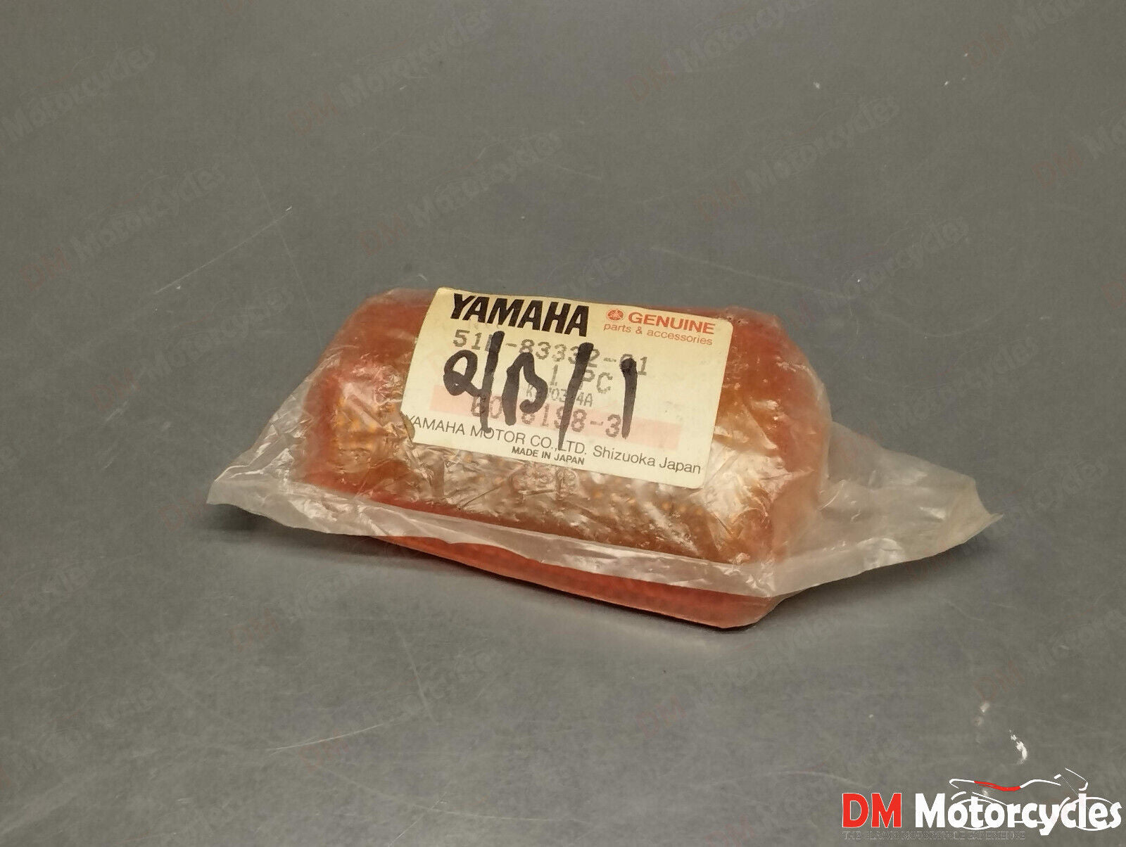 Yamaha genuine nos xt tw fj fzr tdm tx flasher turn signal lens pn 51l-83332-01