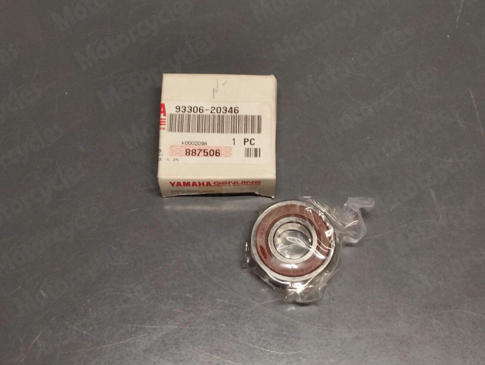 Yamaha genuine new ba cv cy ya ye yg yh yj ym yn yq yv 50 bearing pn 93306-20346