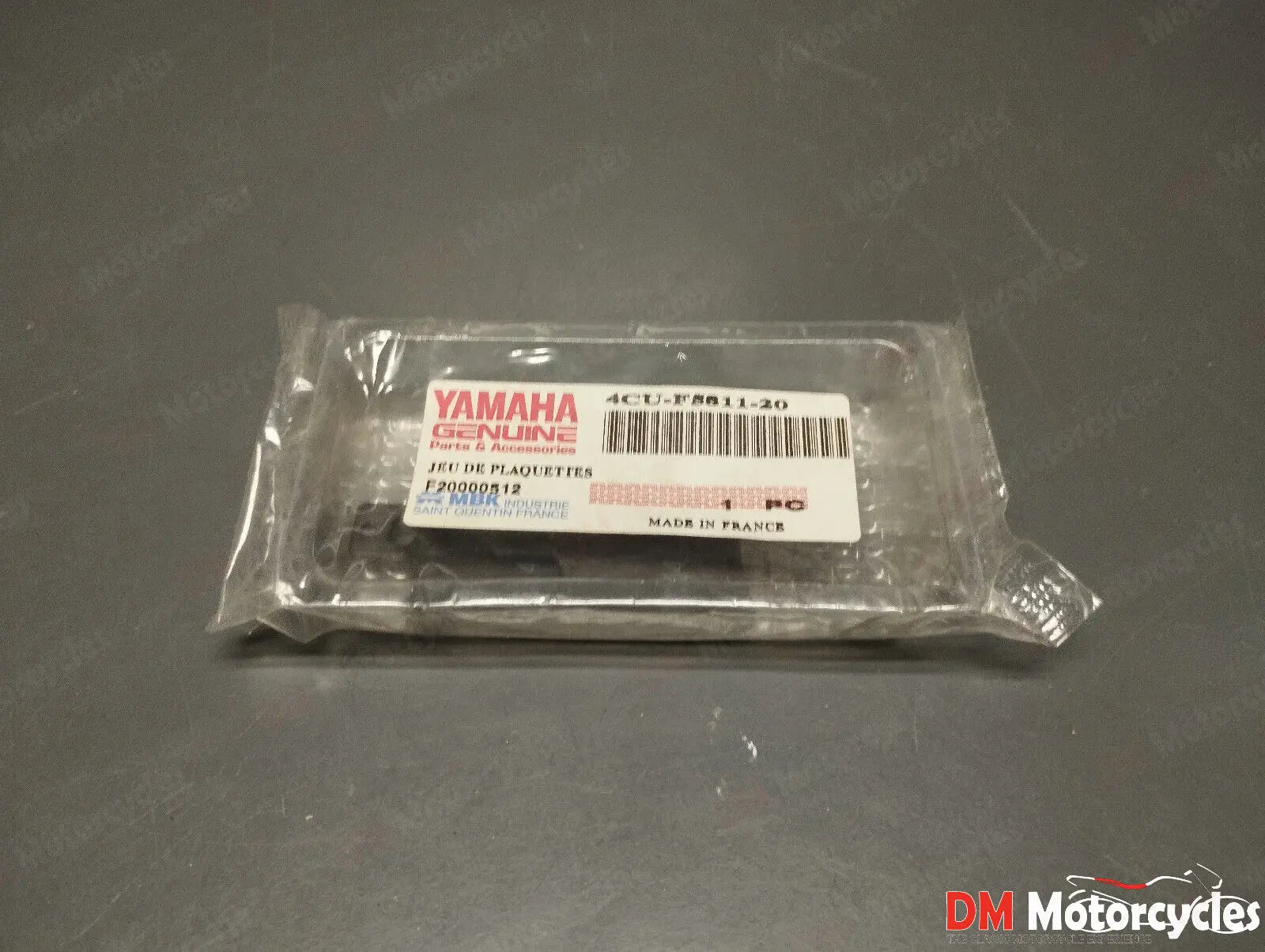 Yamaha genuine new cw 50 yq 50 yn 50 front brake pads pn 4cu-f5811-20
