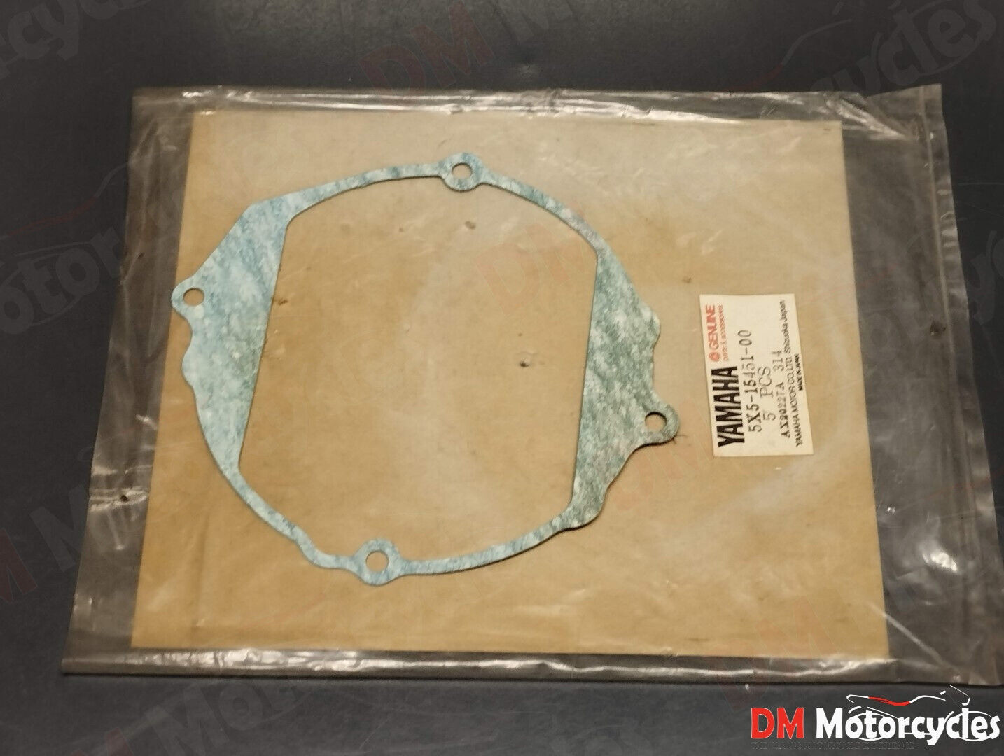 Yamaha genuine nos yz 250 crankcase cover gasket pn 5x5-15451-00
