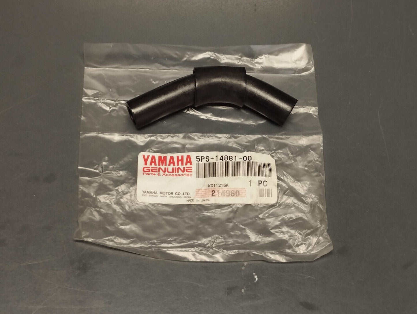 Yamaha genuine new tdm 900 intake hose bend 1 pn 5ps-14881-00