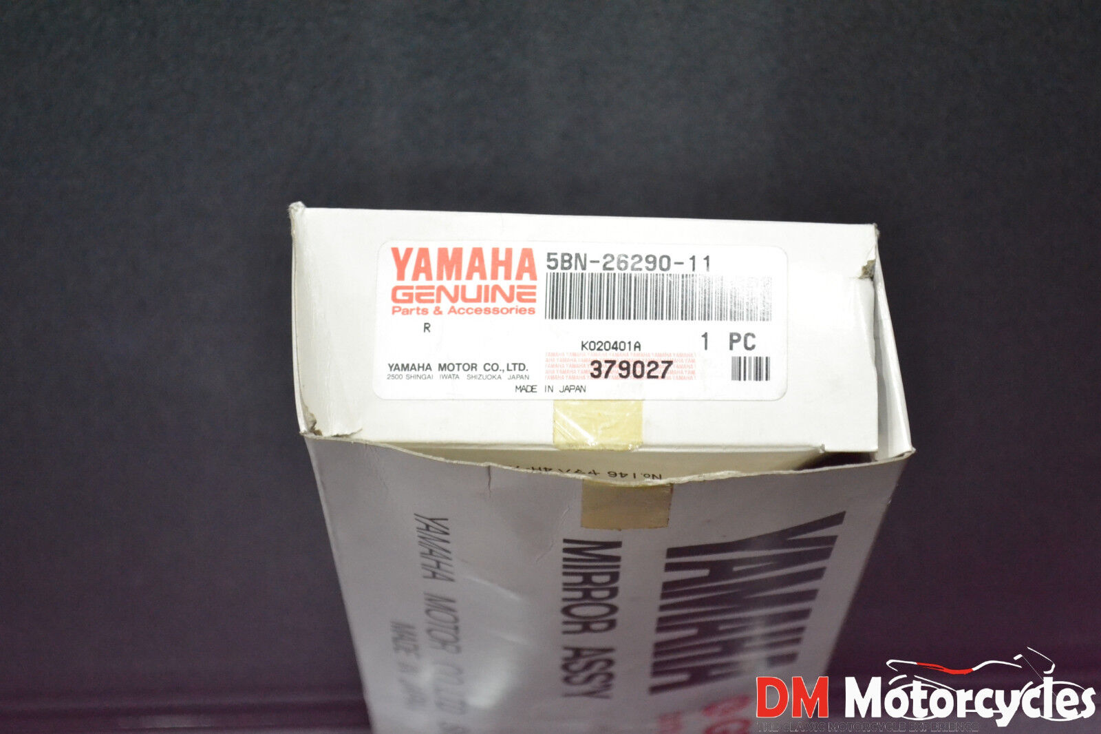 Yamaha genuine new xvs650 xvs 650 1999 right mirror pn 5bn-26290-11