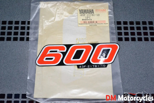 Yamaha genuine nos xt600 xt 600 1986 side cover decal pn 43f-21781-10