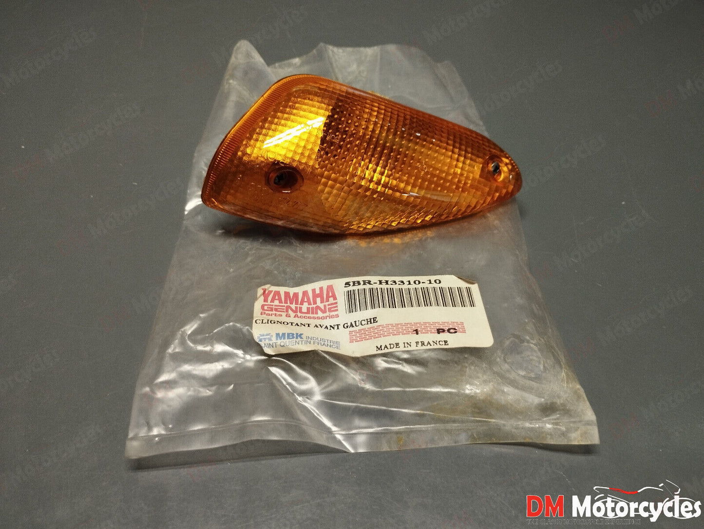Yamaha genuine new yq aerox nitro 50 100 left front turn signal pn 5br-h3310-10