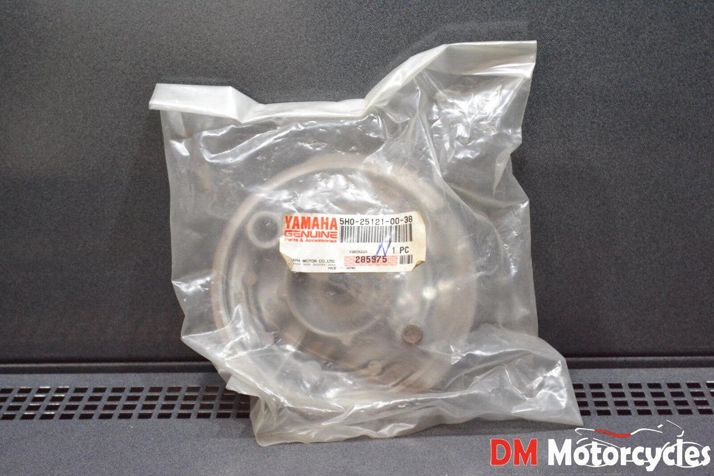 Yamaha genuine new sr 125 sr 180 front brake shoe plate pn 5h0-25121-00-38