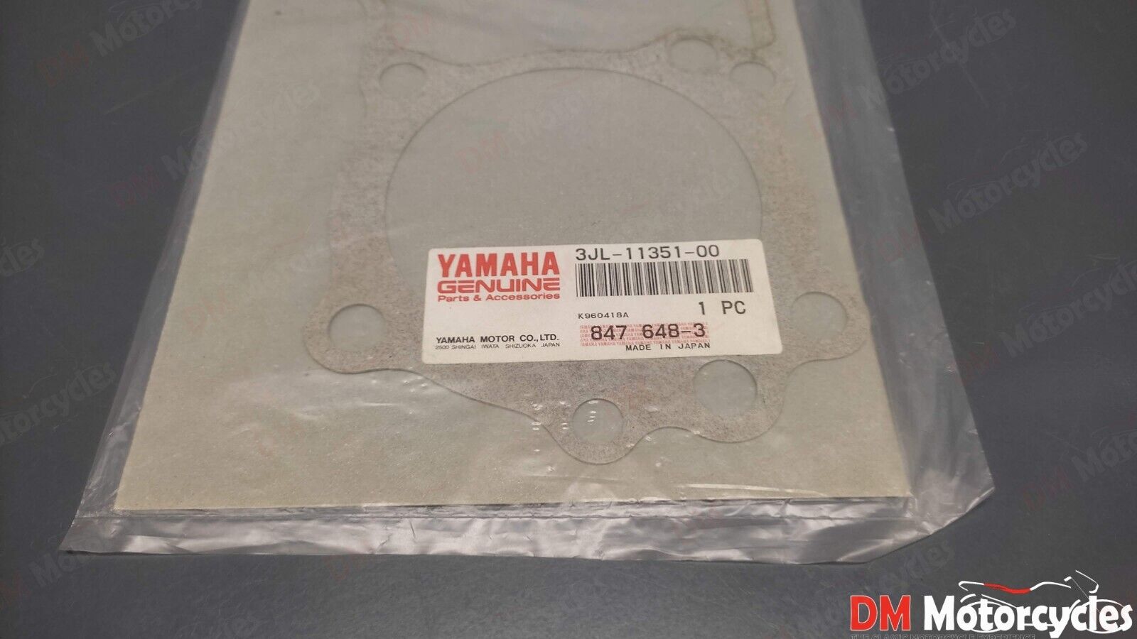 Yamaha genuine new virago xv700 xv750 cylinder base gasket pn 3jl-11351-00