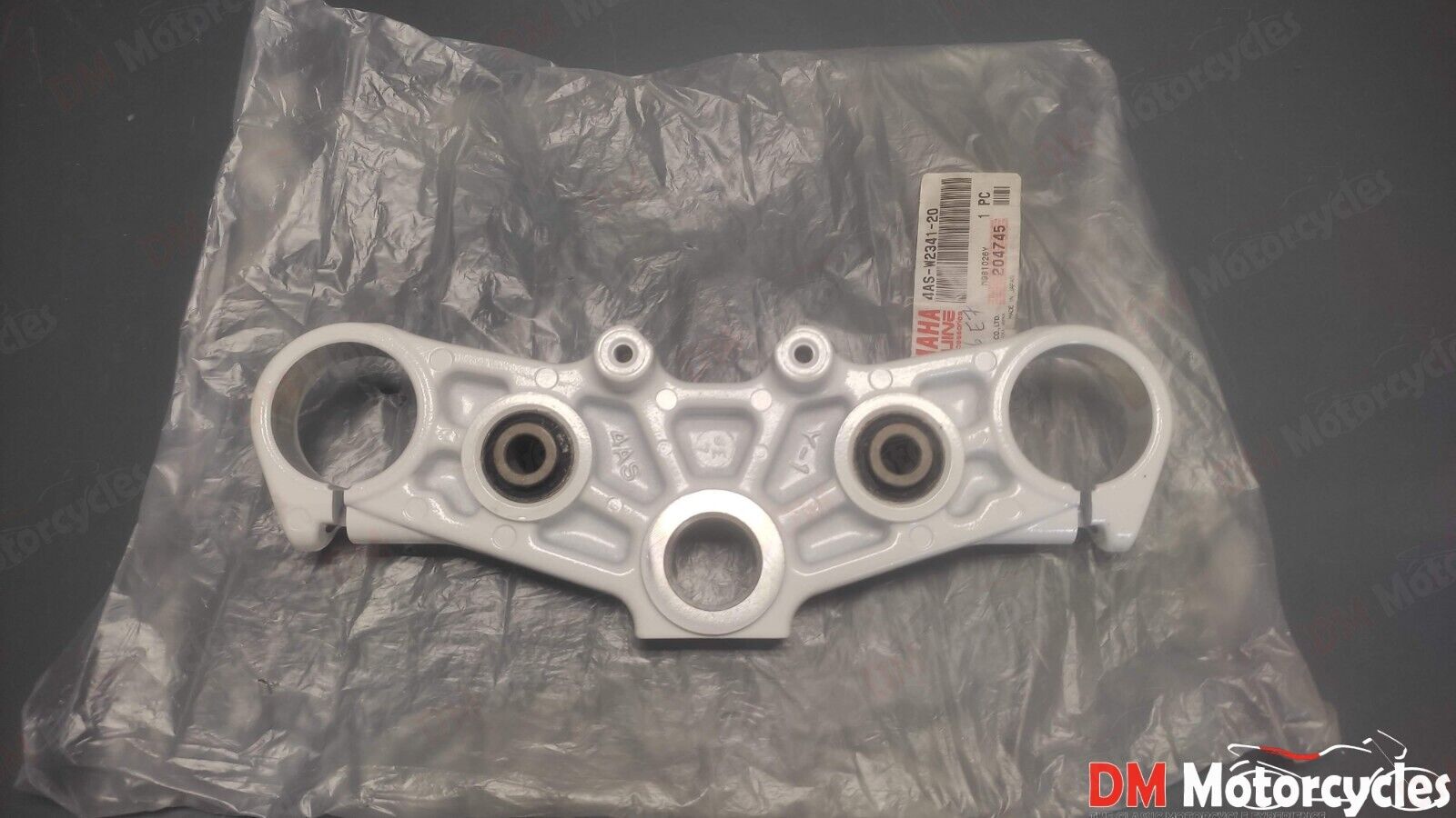 Yamaha genuine new fz750p police 1985 top york steering crown pn 4as-w2341-20