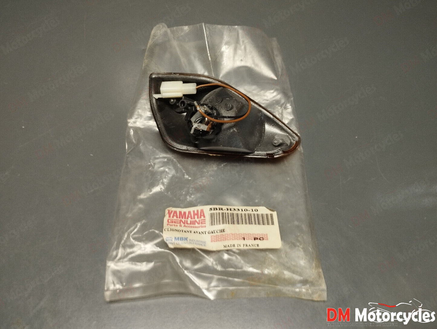 Yamaha genuine new yq aerox nitro 50 100 left front turn signal pn 5br-h3310-10