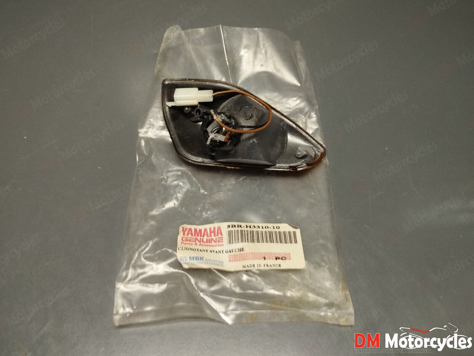 Yamaha genuine new yq aerox nitro 50 100 left front turn signal pn 5br-h3310-10