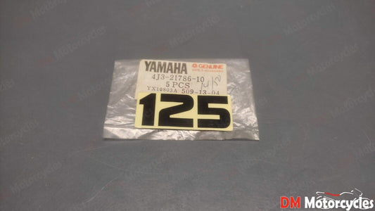 Yamaha genuine nos dt125mx dt 125 x1  side decal pn  4j3-21786-10