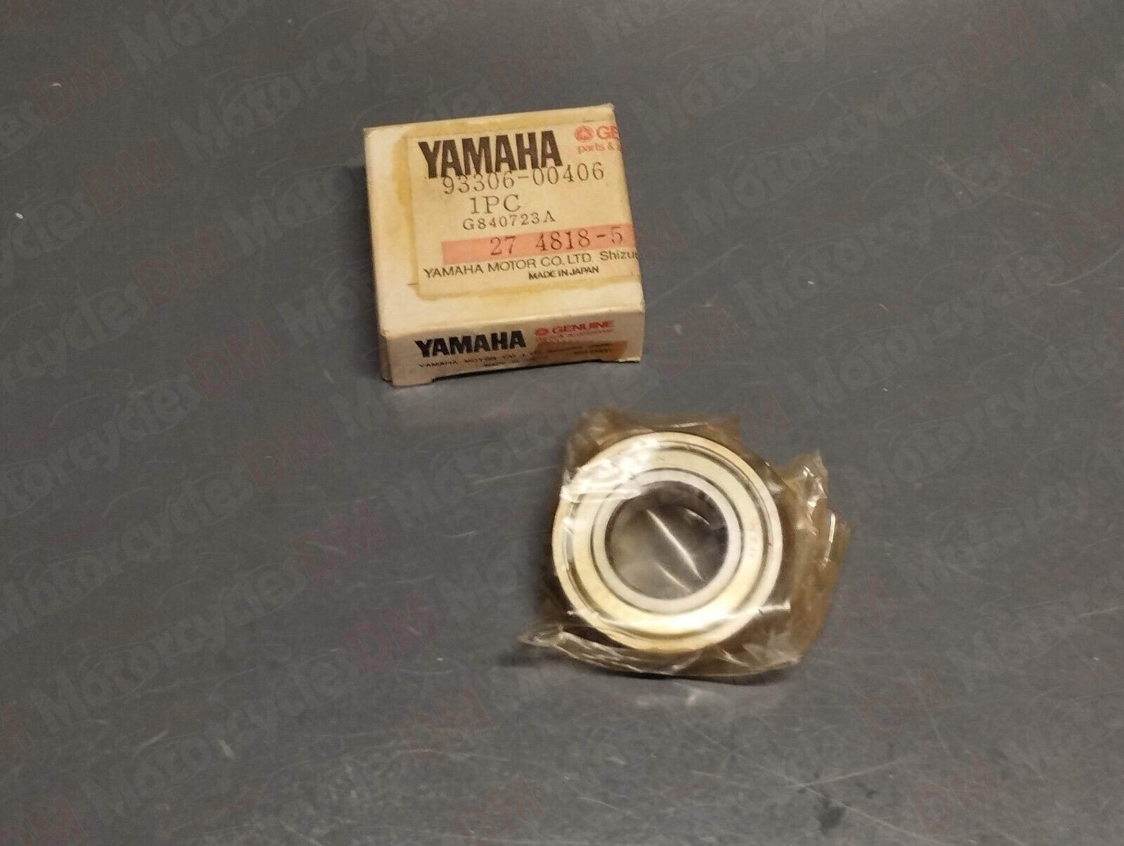 Yamaha genuine nos tt 600 350 dt yz 100 125 tdr 80 50 v50 bearing pn 93306-00406
