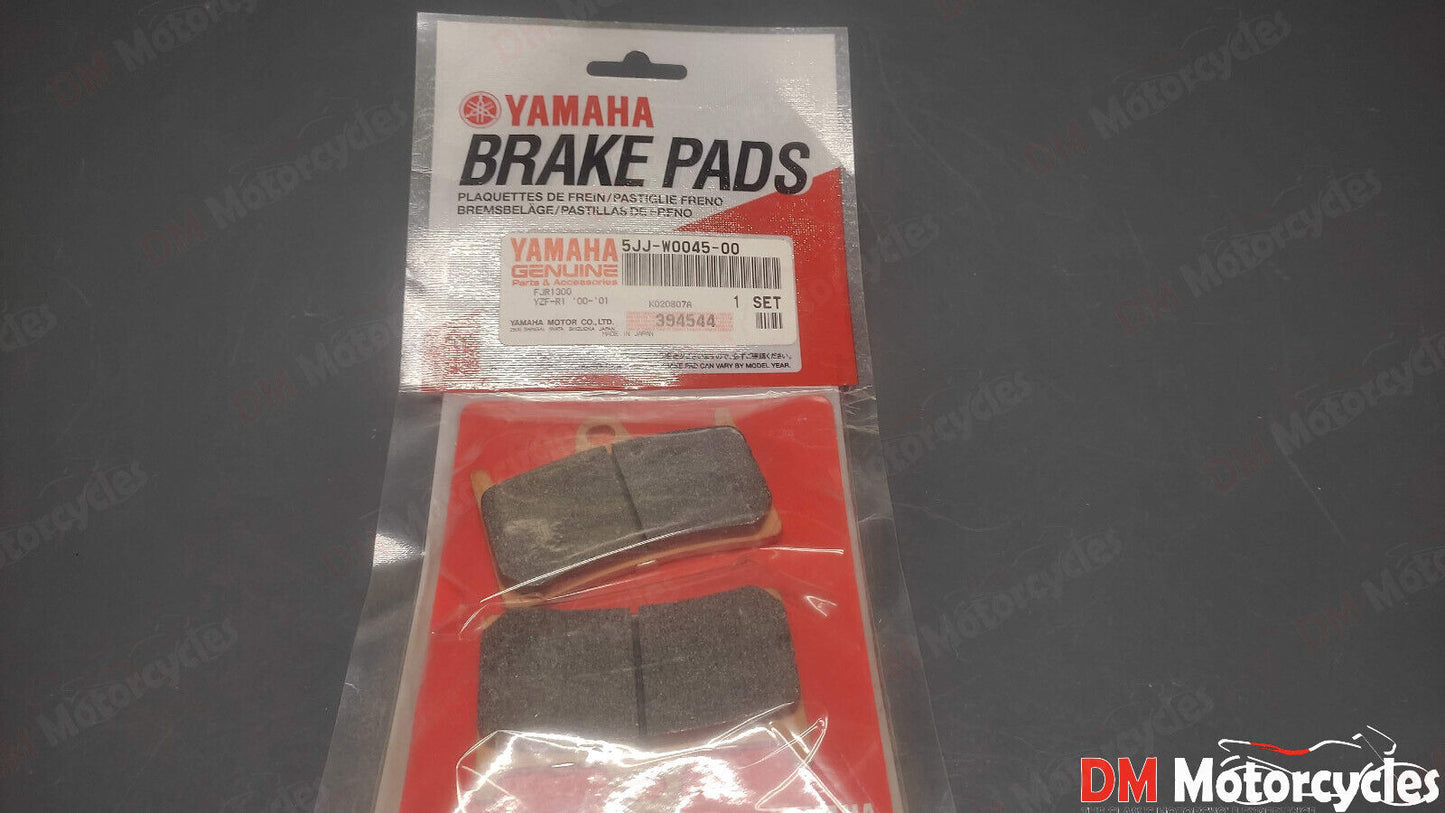 Yamaha genuine new fjr 1300 yzf r1 xv 1700 front brake pads pn 5jj-w0045-00