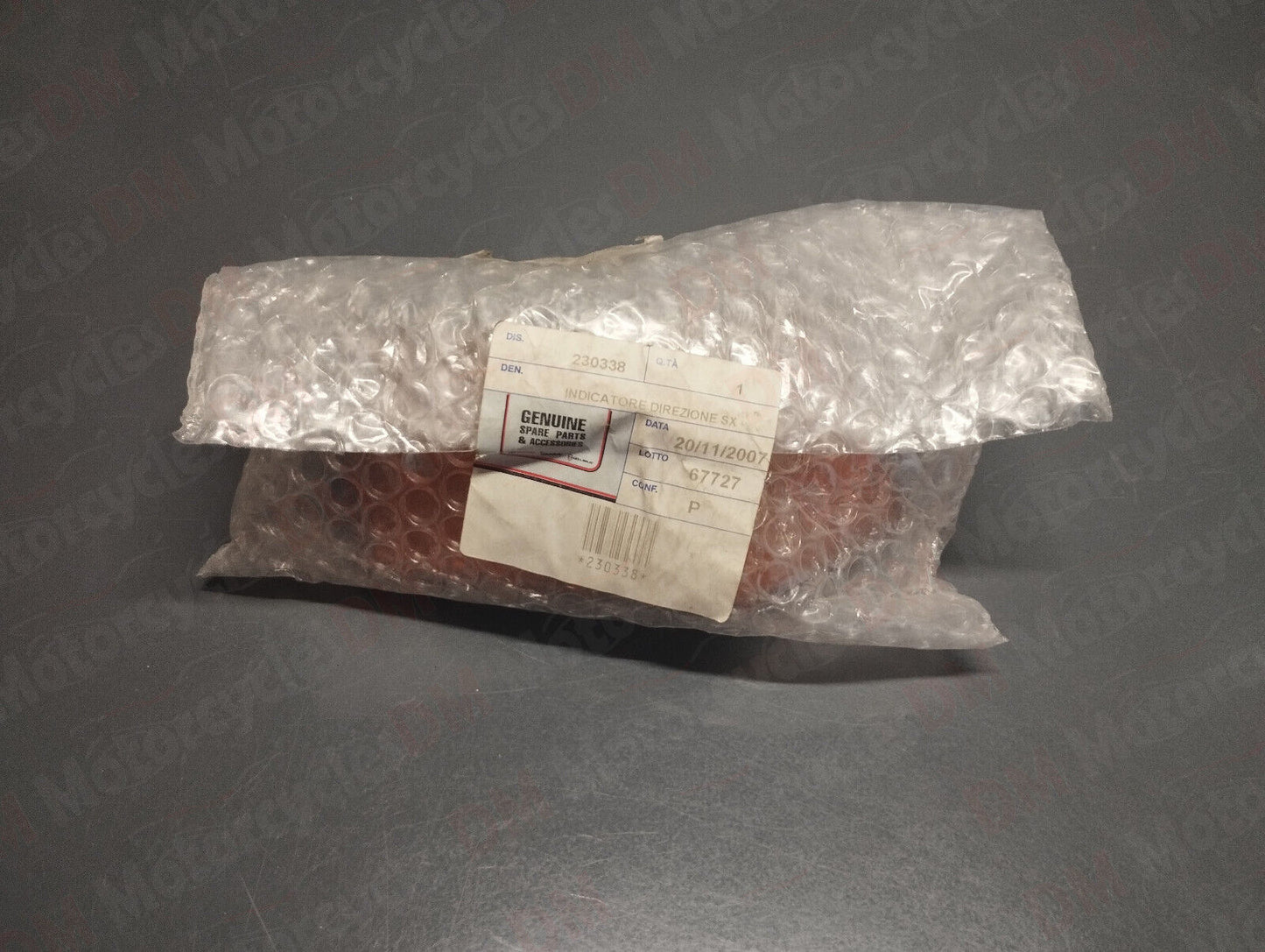 Piaggio genuine new px 125 150 200 e 79-98 rear left turn signal pn 230338