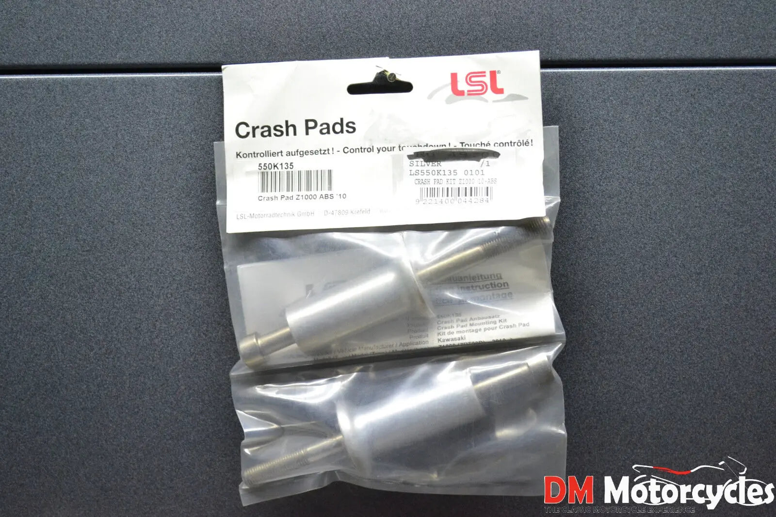 Lsl genuine crash protector mounting kit kawasaki z1000 10 abs pn ls550k135