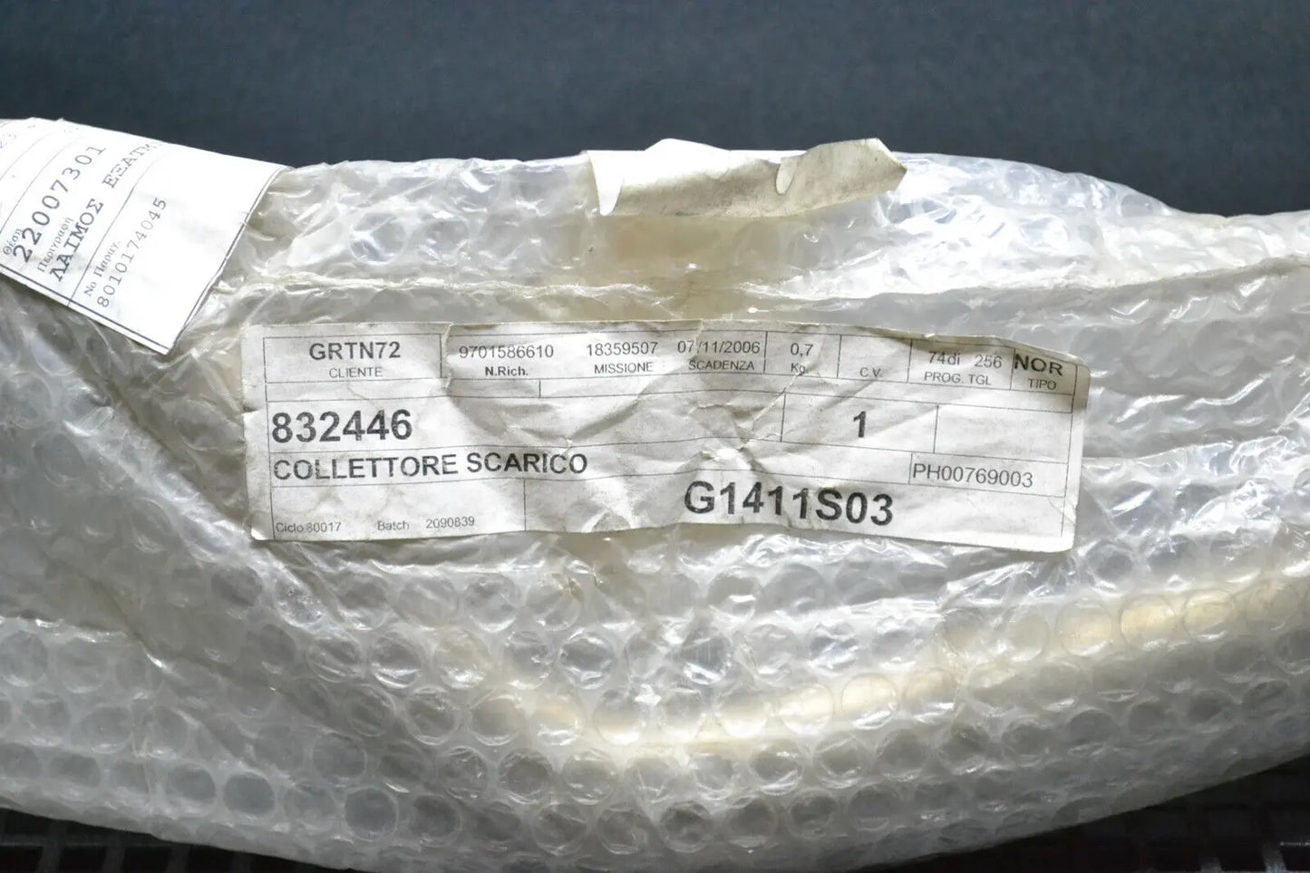 Piaggio genuine new x9 500 exhaust muffler header pipe pn 832446