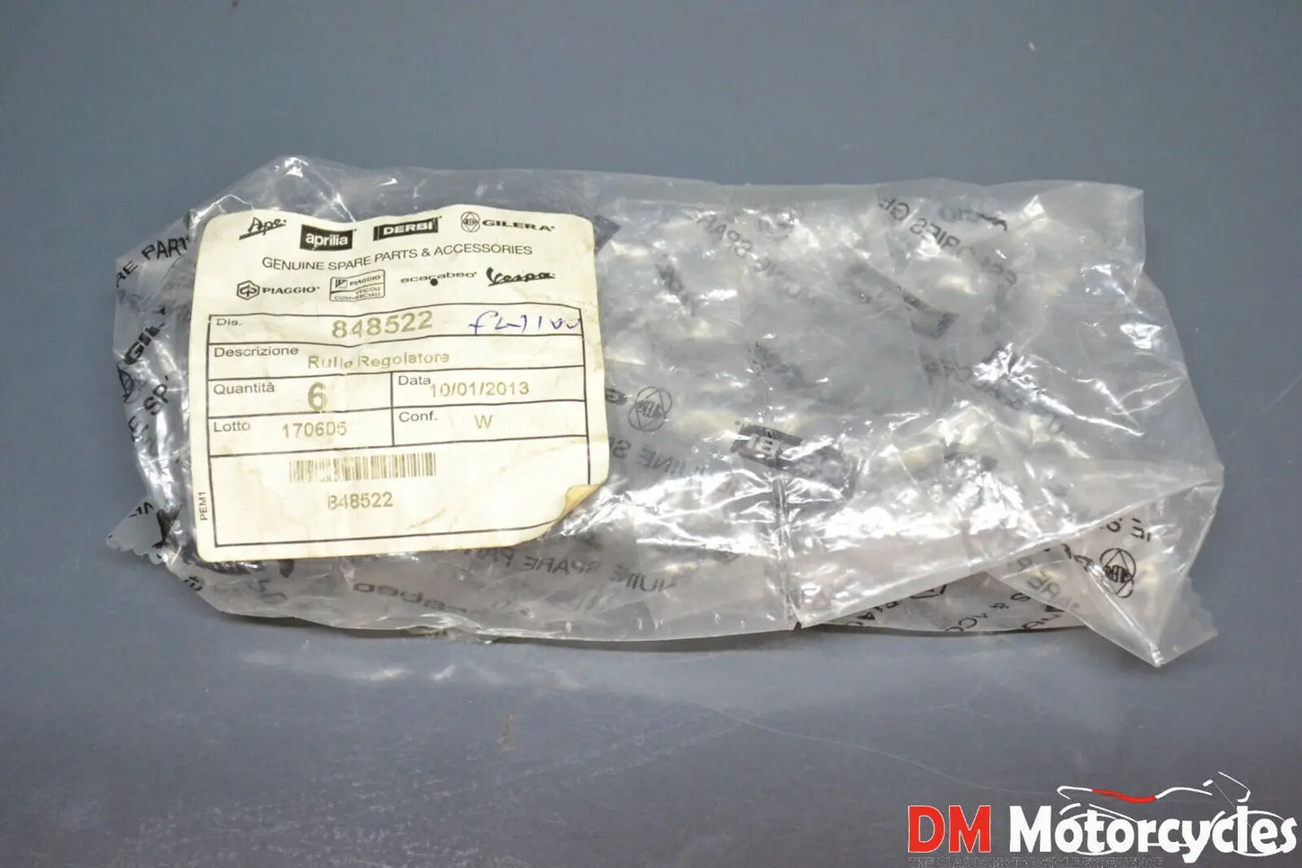 Piaggio genuine new zip fly liberty scarabeo liberty 100 6 roller set pn 848522