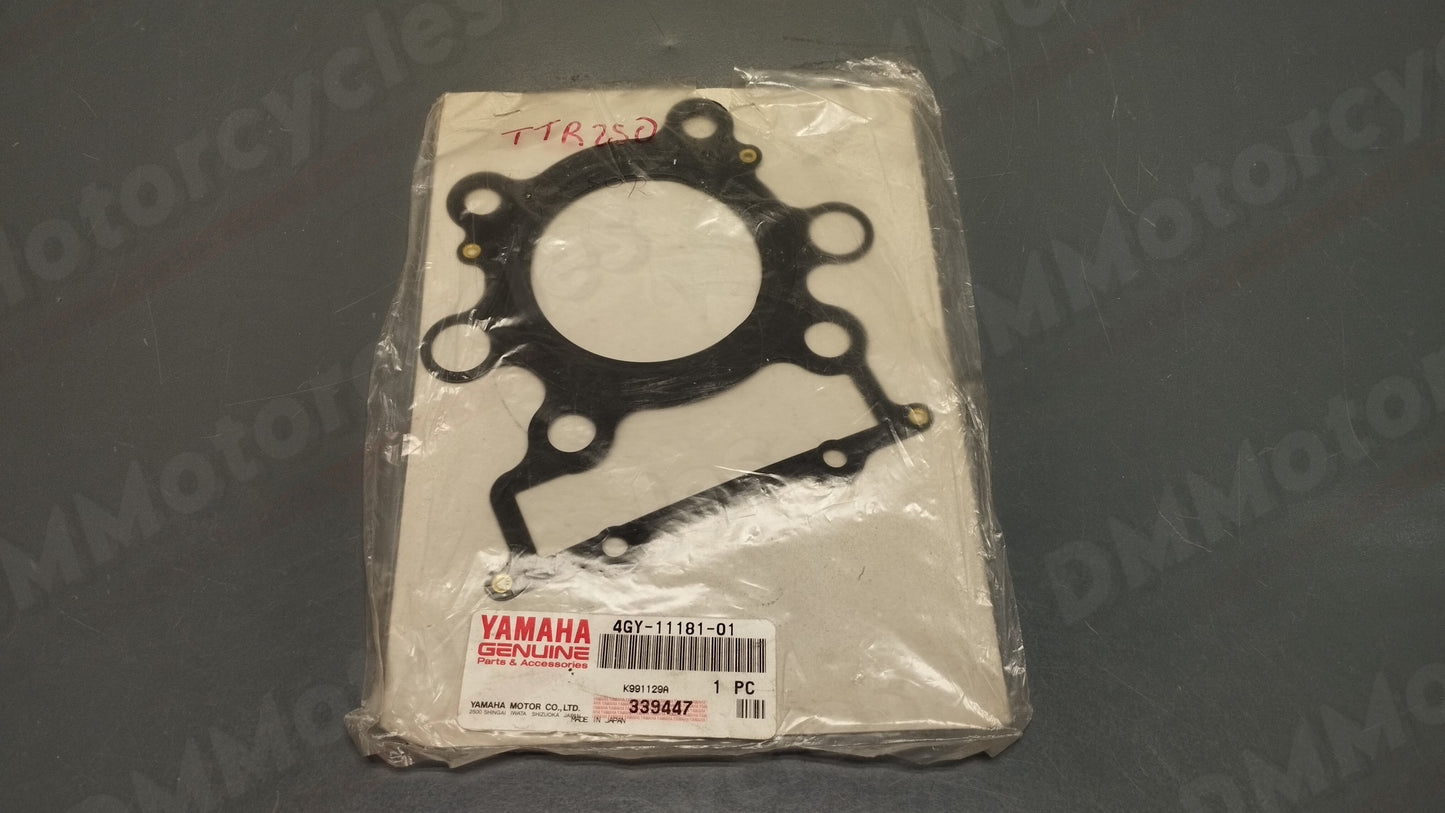 Yamaha genuine new TTR250 99 - 06 cylinder head gasket pn 4gy-11181-01