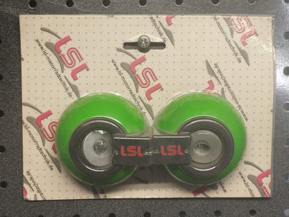 Lsl genuine crash pads green powder coated pn ls551001gr0101