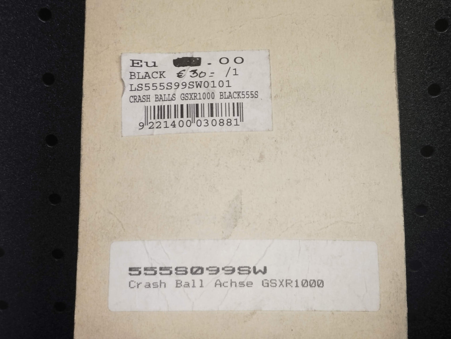 Lsl genuine crash balls gsxr 1000 pn 555s099sw