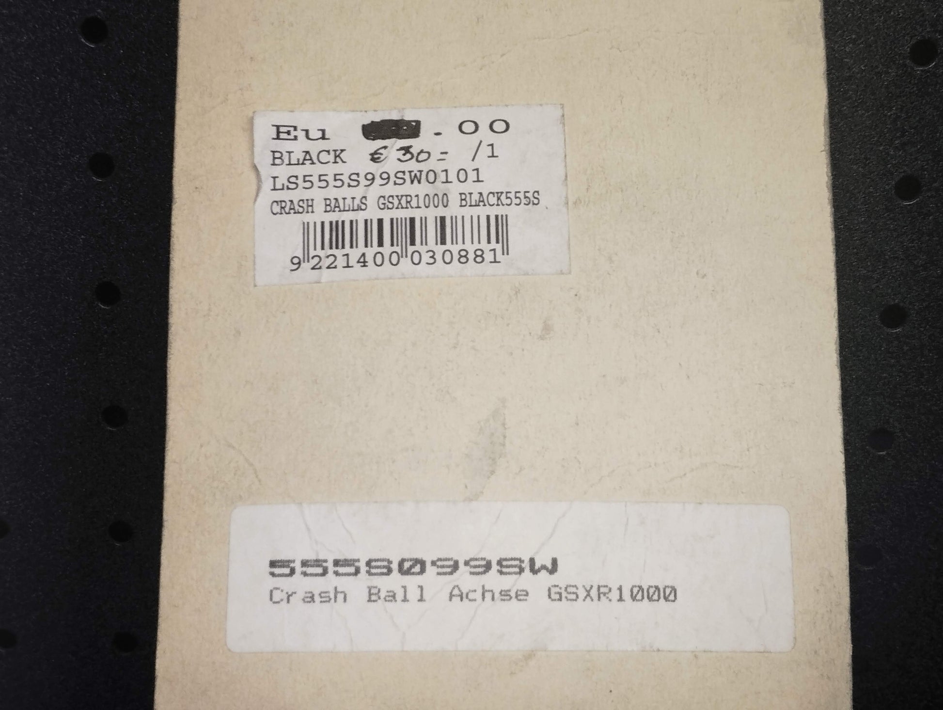 Lsl genuine crash balls gsxr 1000 pn 555s099sw