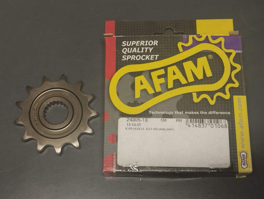 Afam genuine new kawasaki kxf250 2006-07 steel front sprocket pn 24305-13 - Www.dm-motorcycles.com