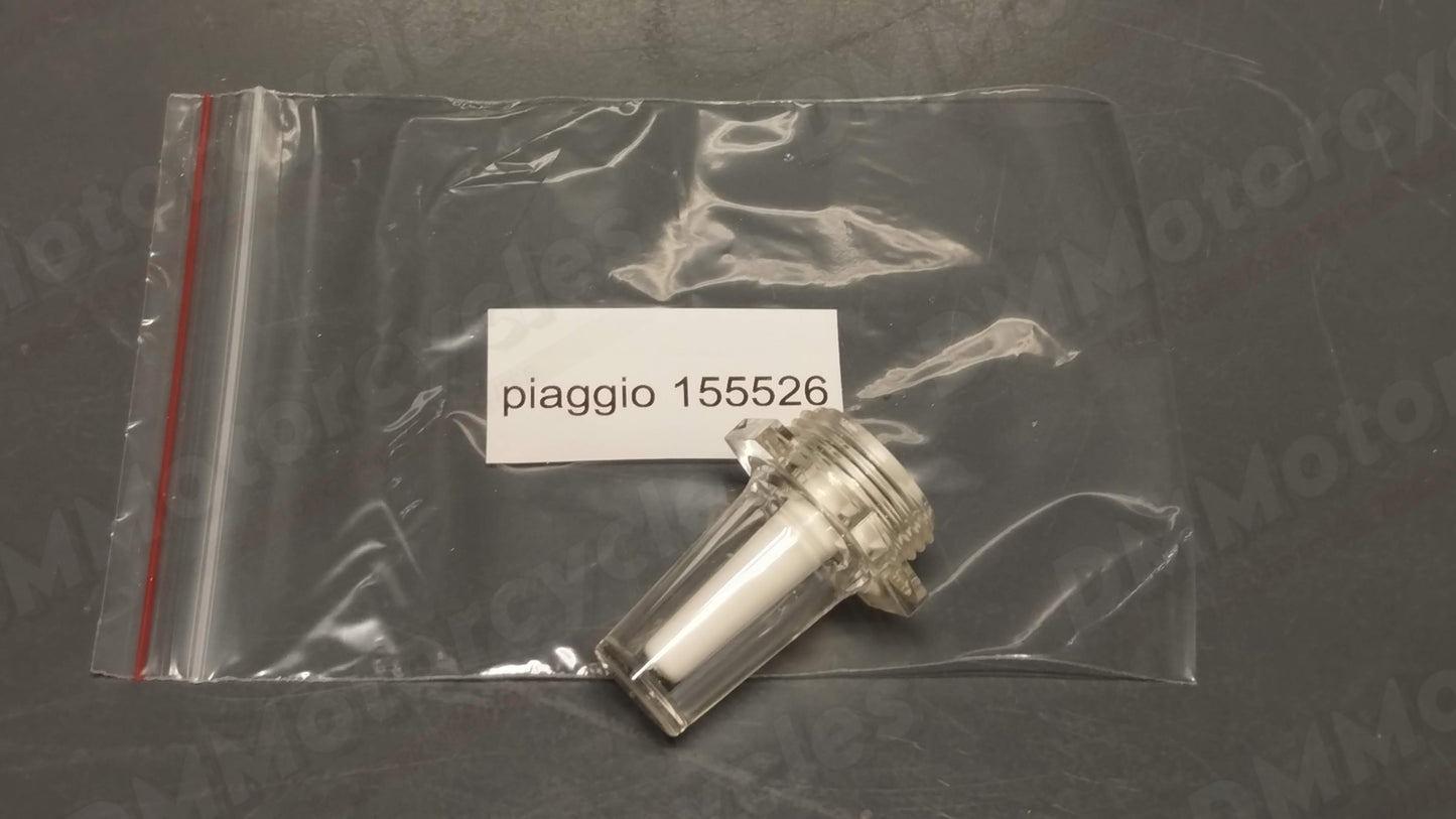 Piaggio genuine new Vespa px oil gauge glass pn 155526