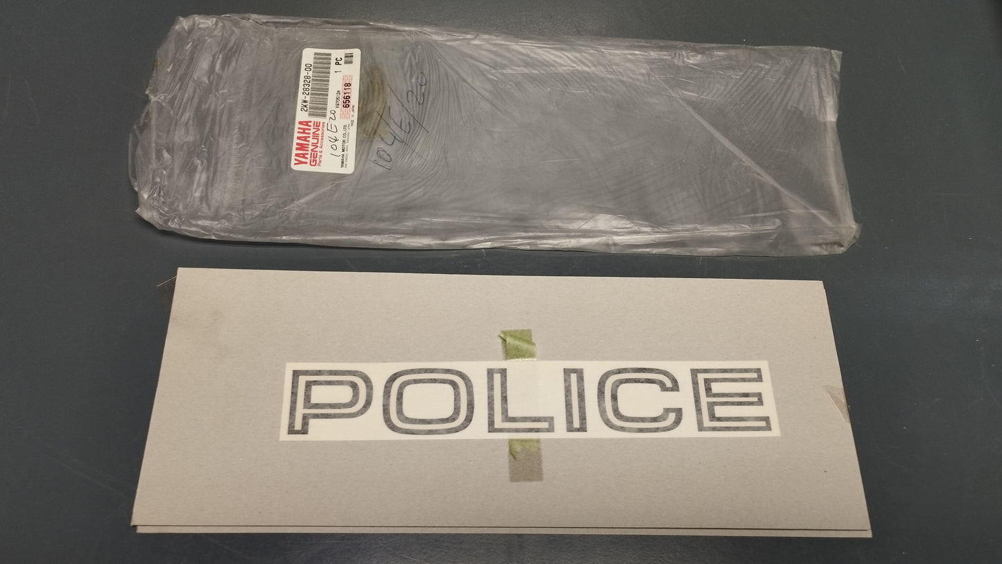 Yamaha genuine new xj 900p 2000 police emblem decal pn 2kw-28328-00