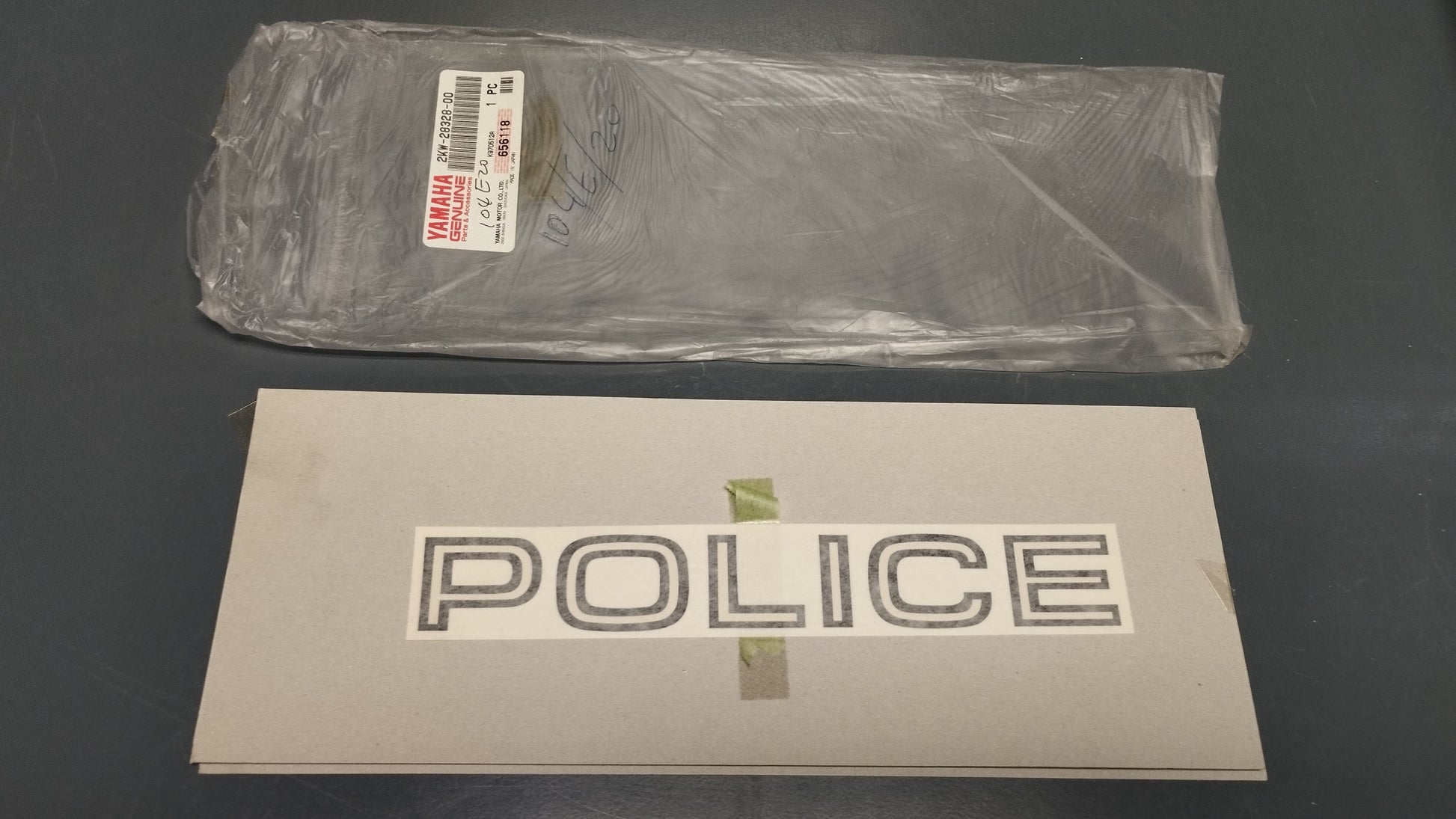 Yamaha genuine new xj 900p 2000 police emblem decal pn 2kw-28328-00