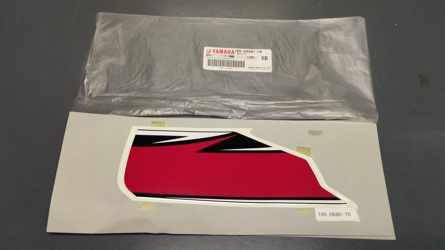 Yamaha genuine new xt660 2009 graphic 1 sticker decal pn 10s-28391-70