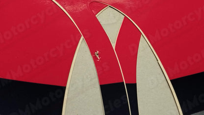 Yamaha oem nos punctured lower cover 1 graphic set decal for xj 600 1984 pn 51j-28301-00