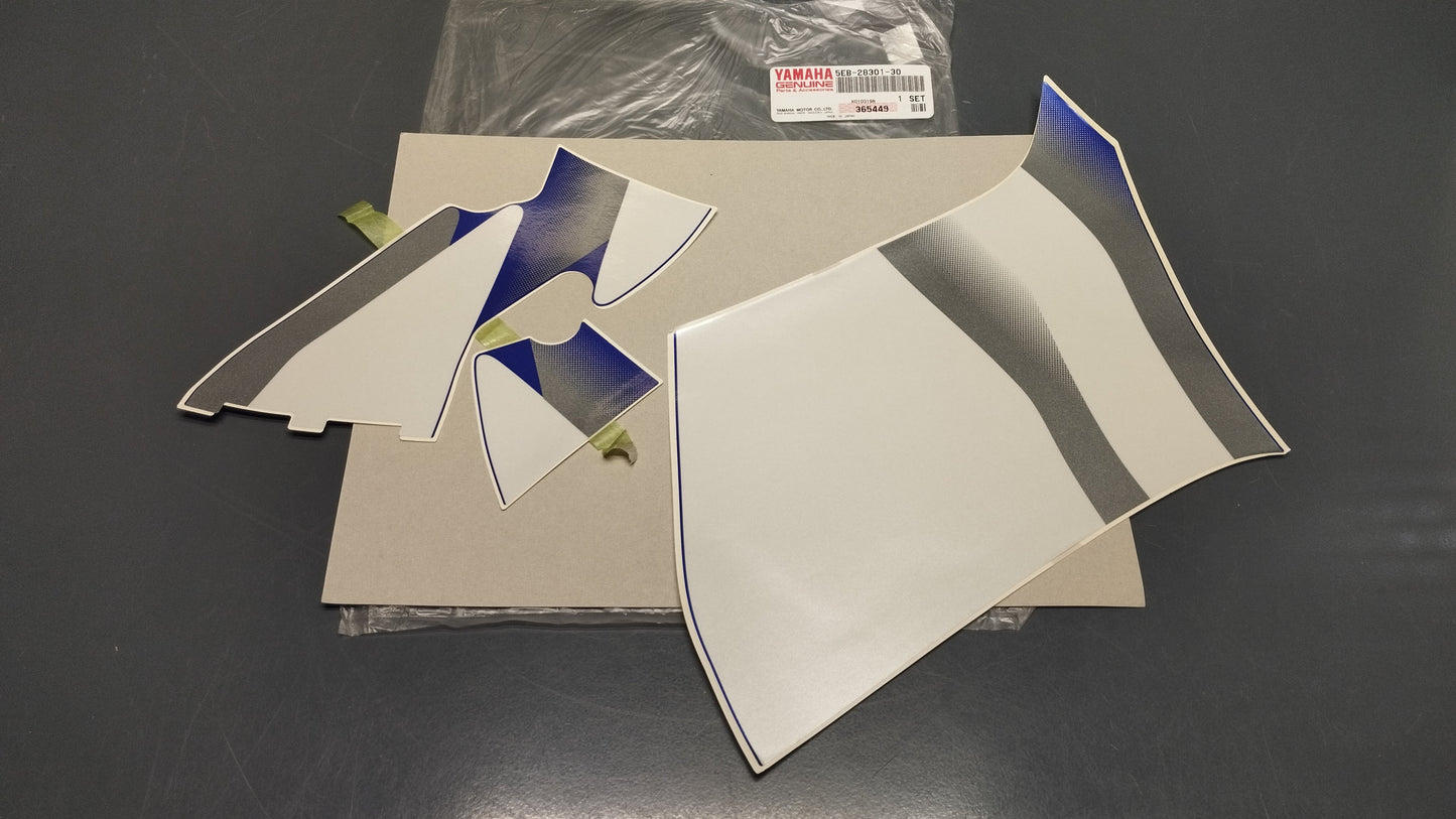 Yamaha genuine new yzf r6 2000 graphic set lower cover 1 decal pn 5eb-28301-30