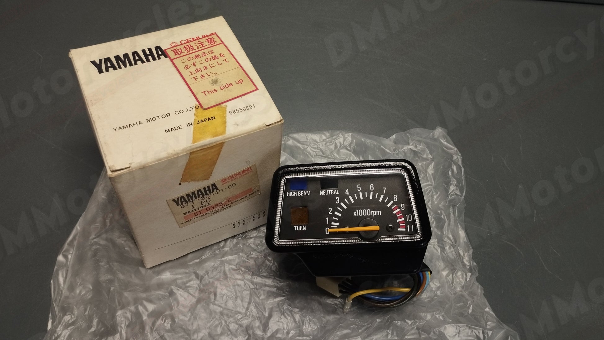 Yamaha genuine nos dt 125 dt125r 1980 tachometer gauge pn 57t-83540-00